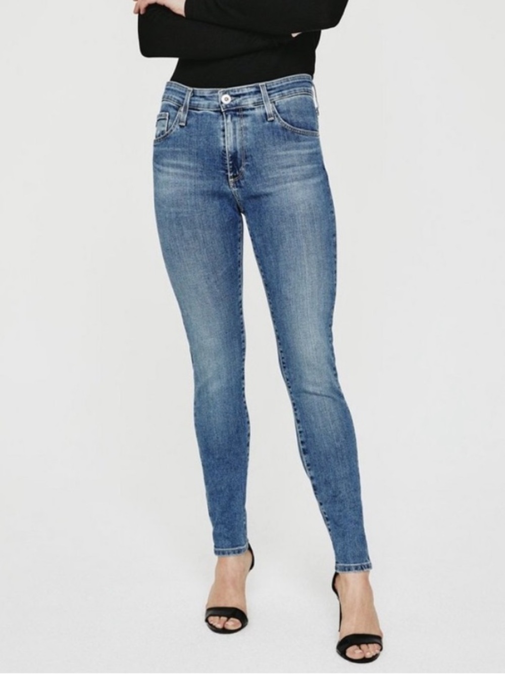 AG Adriana Goldschmidt Farrah Hi-Rise Skinny Jean Size 27